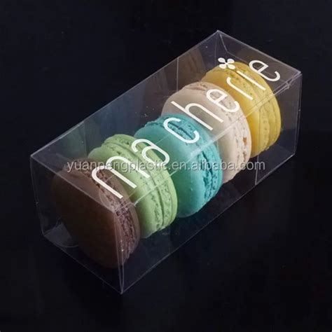 Plastique Transparent Bo Te Bo Te D Emballage De Macaron Gros Pvc