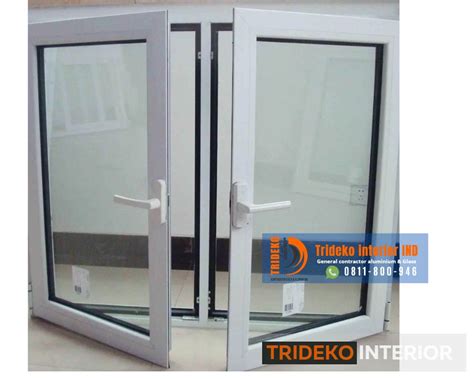 jenis bukaan tipe jendela aluminium kaca  elegan