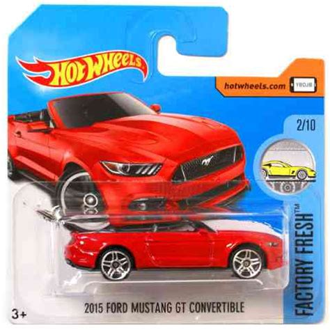 Hot Wheels Ford Mustang GT Convertible Red Factory Fresh - Etsy