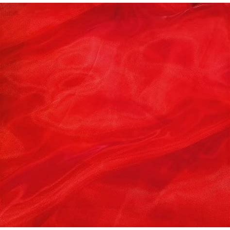 Fabrics Organza Red Col Cm Wide Sold On A Metre Roll