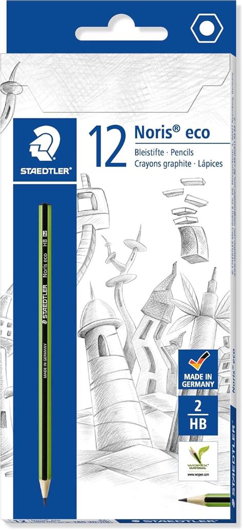 Staedtler Noris Eco Crayons à papier HB de très haute qualité