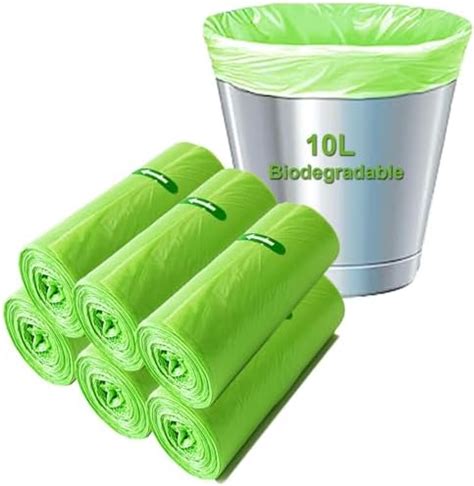 Lot de 120 sacs poubelle biodégradables 10 litres Sacs poubelle