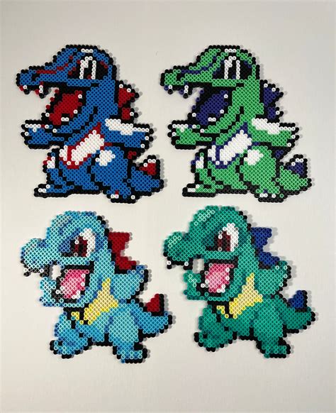 Totodile Pixel Art Etsy