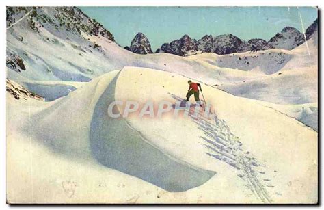 Carte Postale Ancienne Les Pyrenees Sous La Neige Bagneres De Bigorre