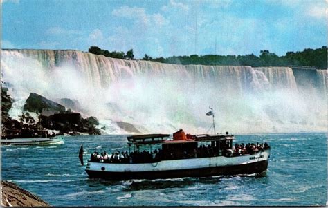 New Maid Mist Steamer Ship Boat Niagara Falls Ontario Canada Tourist