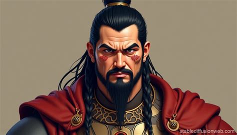 Genghis Khan Warrior Character Design | Stable Diffusion Online
