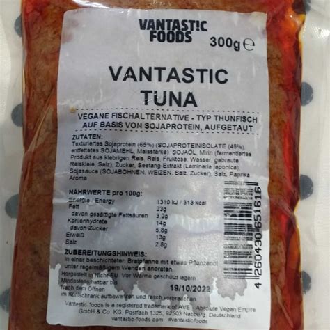 Vantastic Foods Vantastic Tuna Review Abillion