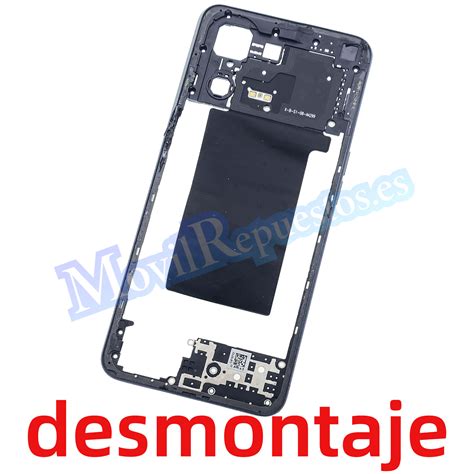 Carcasa Trasera Para Oppo Reno8 5G Negro De Desmontaje