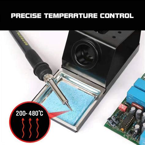 Mypovos Soldering Station In Solder W With Hot Air Heat Gun W D Black