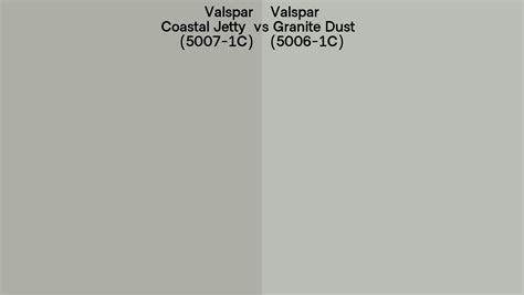 Valspar Coastal Jetty Vs Granite Dust Side By Side Comparison