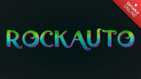 Rockauto Logotipo Encanto Generador De Efectos De Texto