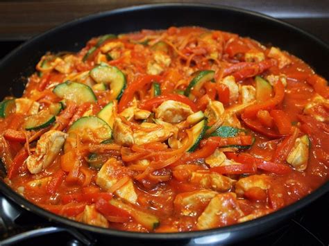 Low Carb Zucchini Paprika H Hnchen Pfanne Von La Cuisine Chefkoch