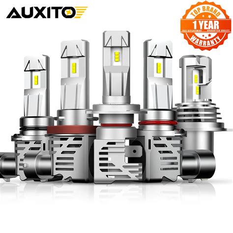 AUXITO Ampoule De Phare De Voiture LED H4 9003 Canbus H7 H11 H9 H8 HB3