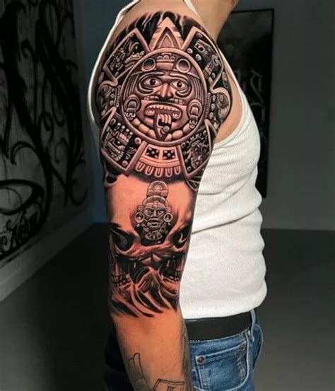 45 Mind-Blowing Aztec Tattoo Meaning Design & Ideas