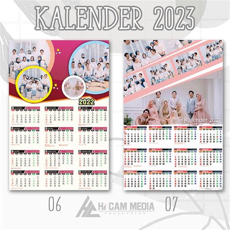 Jual Kalender Costum Kalender Custom Kalender Foto Sendiri