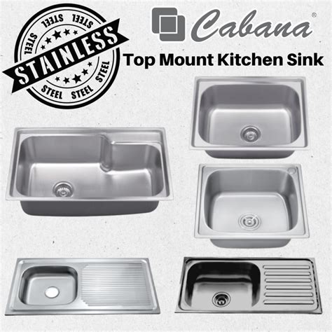 Milo Estore Top Mount Kitchen Sink Single Bowl Stainless Steel 304