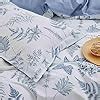 Amazon KimLuxz White Blue Floral Queen Size Duvet Cover Soft