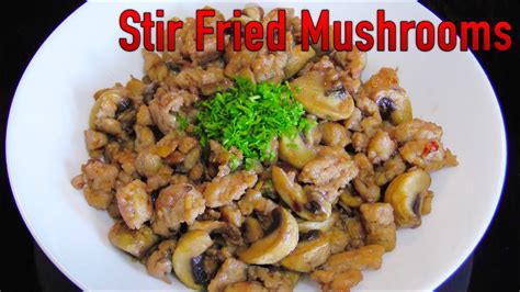 Japanese Style Stir Fried Mushrooms Recipes Youtube