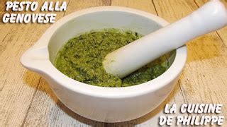 La Cuisine De Philippe Pesto Alla Genovese Pesto Au Basilic