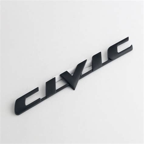 Cm Letter Emblem Stick For Civic Honda Rear Trunk Logo Car Body Side