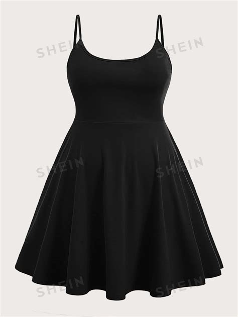 Shein Ezwear Plus Solid Cami Dress Shein Usa