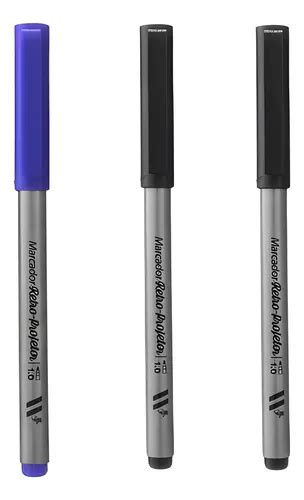 Marcador Newpen Permanente Cd Dvd Mm Cores Cor Preto E Azul