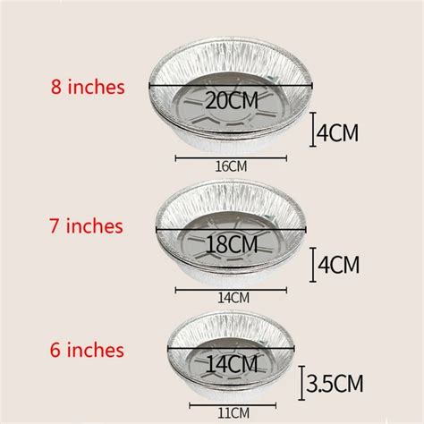 Pouces Petits Moules Tarte Jetables En Aluminium Pi Ces Mini