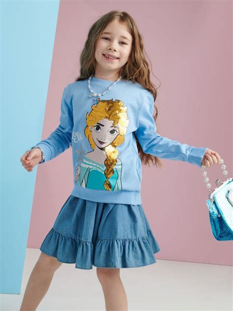 Bluza Disney Princess Kolor Niebieski SINSAY 8408Q 50X