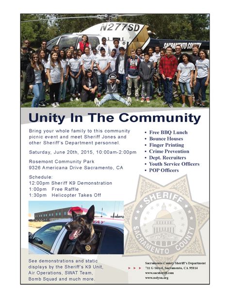 Unity In The Community Rosemont Community Association