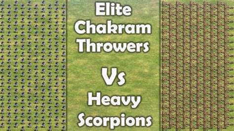 Elite Chakram Throwers Vs Heavy Scorpions Age Of Empires Ii