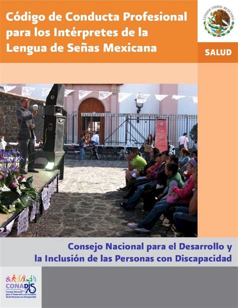 Pdf Código De Conducta Profesional Para Los Intérpretes De La Lengua De Señas Mexicana