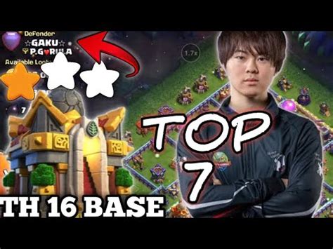 TOP 7 TH 16 Base Legend League Link Top Global Player Legend Base