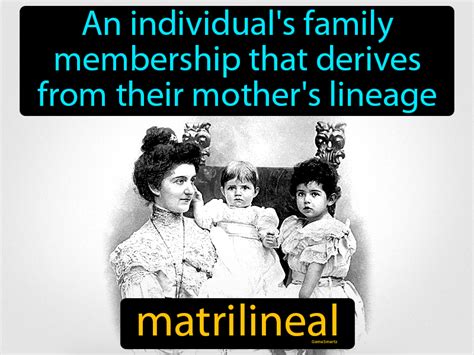 Matrilineal Definition & Image | GameSmartz