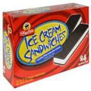 ShopRite Ice Cream Sandwiches, Vanilla Flavored Ice Cream: Calories ...