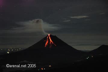 Arenal Volcano Eruption photos - September, 2005