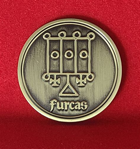 Furcas Demon Sigil Ars Goetia King Solomon Coin