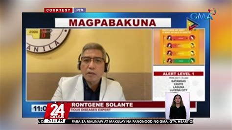 Dr Solante Ramdam Ang Weak Surge Ngayon Pero Hindi Pa Kailangang