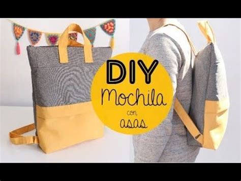 Srta Pizpiretta Diy Tutorial Mochila Con Bolsillo Y Asas Bolso De