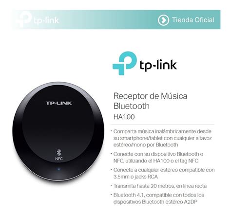 Tp Link Receptor De M Sica Bluetooth Con Nfc Ha En