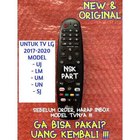 Jual Remote Magic Remot Smart Tv Lg D An Mr Ga Pengganti An Mr