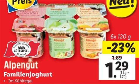 Alpengut Familienjoghurt X G Angebot Bei Lidl