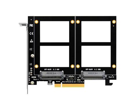 GLOTRENDS PU21 Dual U 2 To PCIe X8 4 0 Adapter Support 2 X U 2 SSD