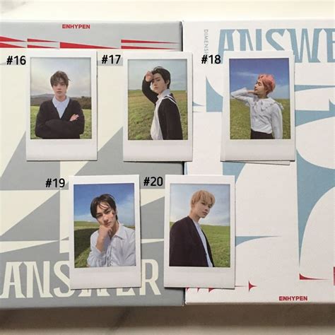 Official Enhypen Dimension Answer Album And Pob Photocards Etsy