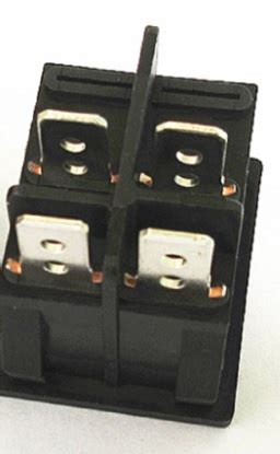 Rs Kcd L Rd On Off Red Illuminated Rocker Switch A Vac Dpst