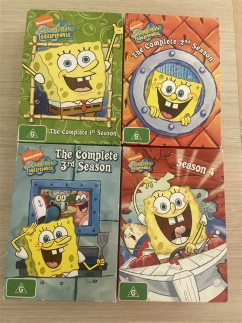 Spongebob Squarepants Complete Season Series 1 4 Region 4 Pal Dvd 1234 Box Set £5106