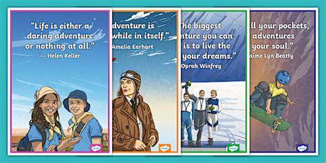 Adventure Quotes Poster Pack L Enseignant A Fait Twinkl