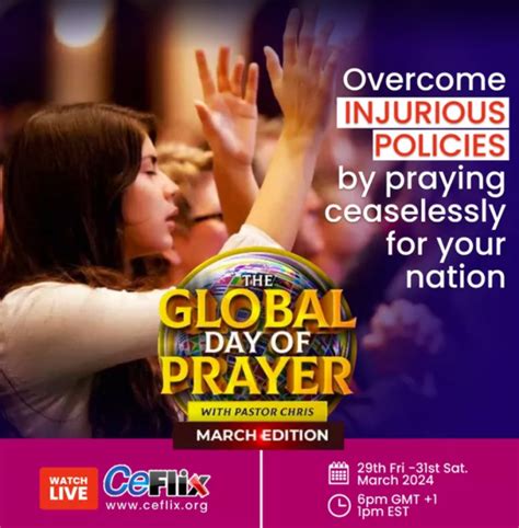 Another Global Day Of Prayer With Pastor Chris Coming To Unite The