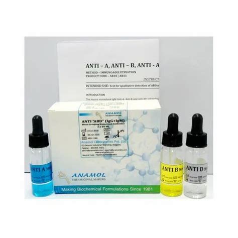 Blood Grouping Reagent Anti Abd Packaging Type Bottle At Rs In