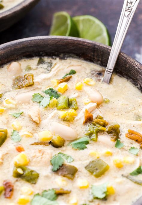 Slow Cooker Creamy Green Chile Chicken Enchilada Soup Recipe Runner