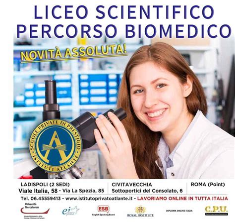 Diploma Liceo Biomedico Ladispoli Cerveteri Civitavecchia Santa